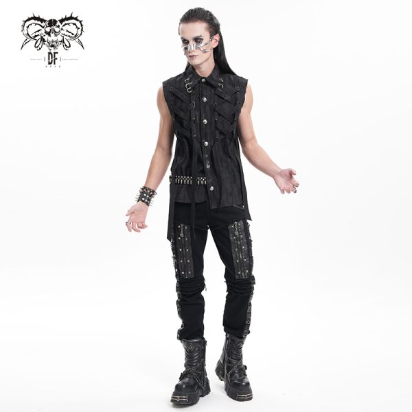 Devil Fashion Revolt Zip Eyelet Punk Pants