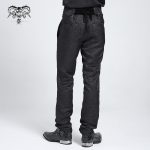 Devil Fashion Xavier Hight Waisted With Belt Decor Gothic Trousers