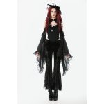 Dark In Love Mortis Embroidered Flare Gothic Leggings