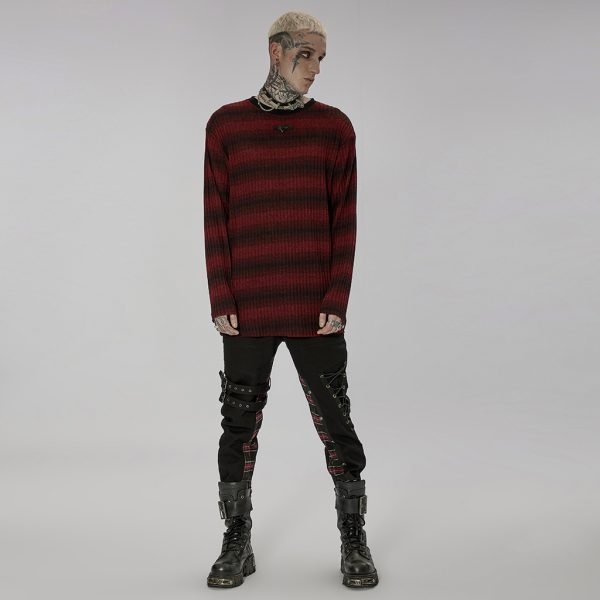 Punk Rave Brander Top BK-RD