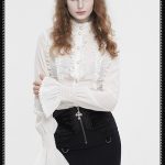 Devil Fashion De Mort White Blouse