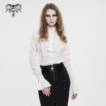 Devil Fashion De Mort White Blouse