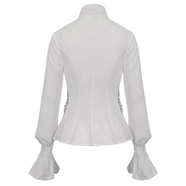 Devil Fashion De Mort White Blouse