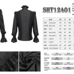 Devil Fashion Graveyard Vampire Cross Ruffle Black Shirt