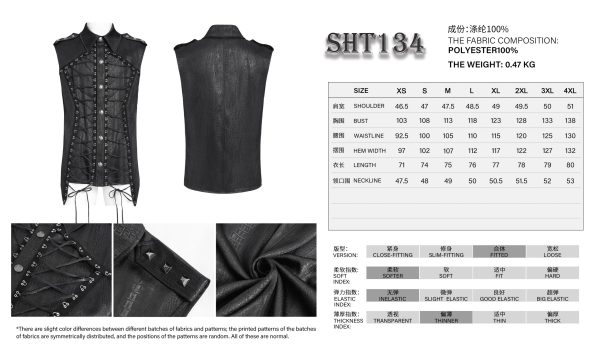 Devil Fashion Duskwarden Lace UP Gothic Vest