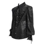 Devil Fashion Lucian Lace Detail Gothic Shirt