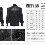 Devil Fashion Lucian Lace Detail Gothic Shirt