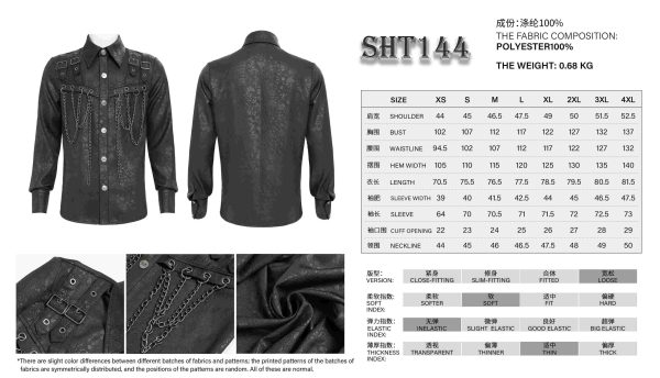 Devil Fashion Damned Gothic Shirt With Chains