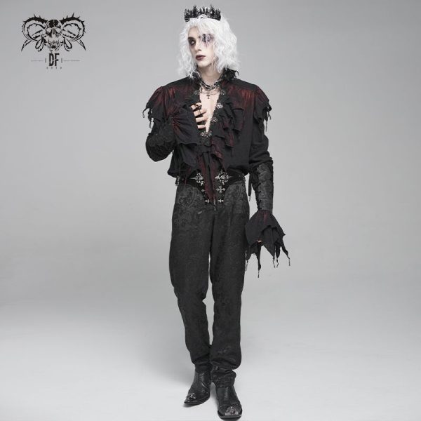 Devil Fashion Prince Tenebra Black & Red Gothic Shirt