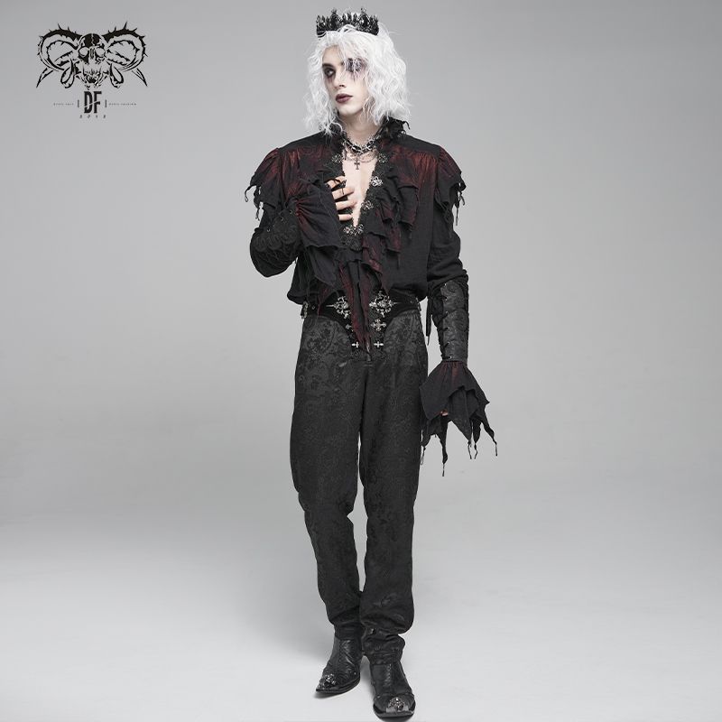 Devil Fashion Prince Tenebra Black & Red Gothic Shirt
