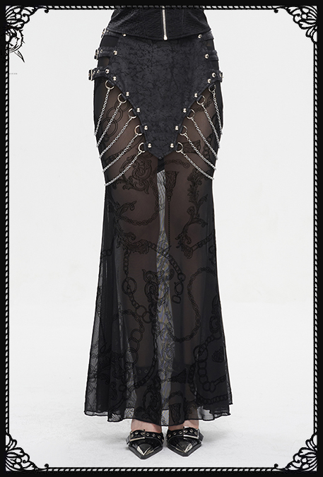 Devil Fashion Luana Chained Skirt