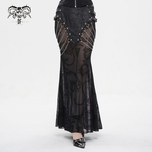 Devil Fashion Luana Chained Skirt