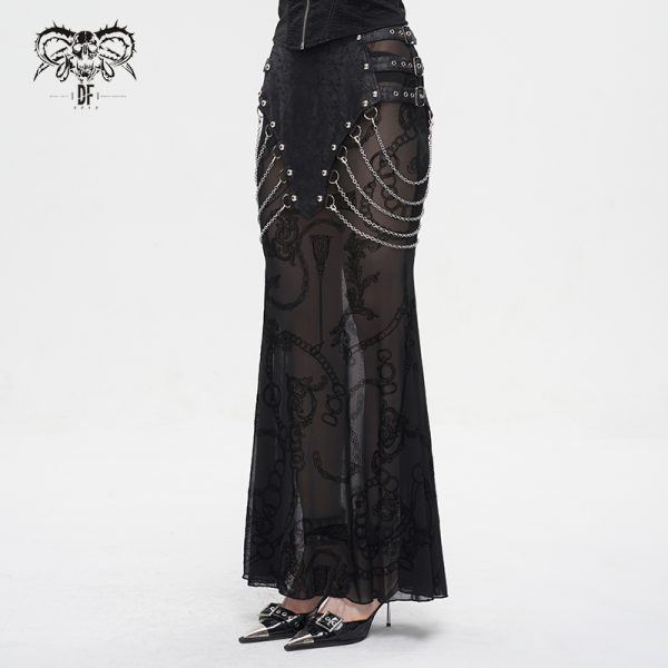 Devil Fashion Luana Chained Skirt