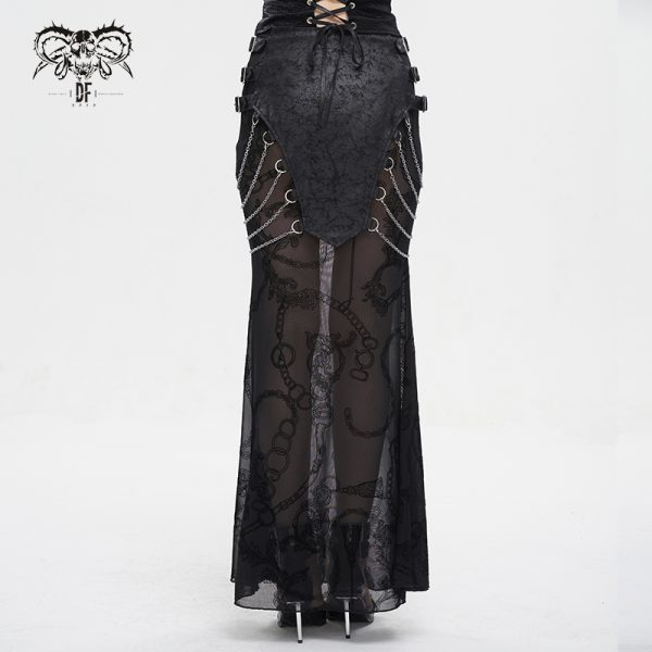 Devil Fashion Luana Chained Skirt
