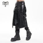 Devil Fashion Ivar Post-Apocalyptic Open Kilt Skirt With Straps