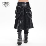Devil Fashion Ivar Post-Apocalyptic Open Kilt Skirt With Straps