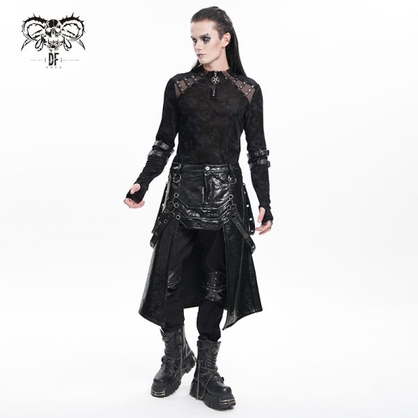 Devil Fashion Ivar Post-Apocalyptic Open Kilt Skirt With Straps