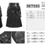 Devil Fashion Ivar Post-Apocalyptic Open Kilt Skirt With Straps