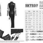 Devil Fashion Cyber Glitch Asymmetrical Sheer Dress