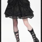 Devil Fashion Draculaura Lace Gothic Skater Skirt