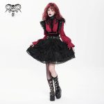 Devil Fashion Draculaura Lace Gothic Skater Skirt