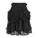 Devil Fashion Draculaura Lace Gothic Skater Skirt