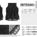 Devil Fashion Draculaura Lace Gothic Skater Skirt