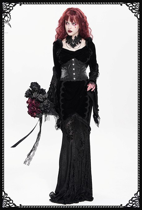 Devil Fashion Filthy Confession Gothic Dress With Veil