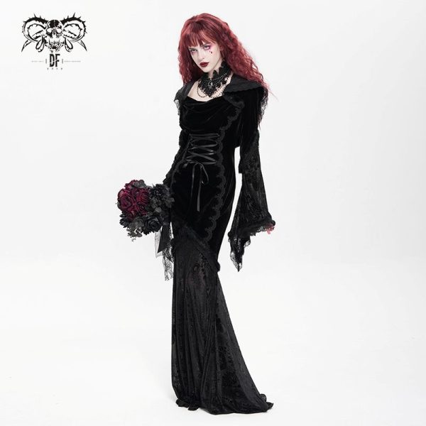 Devil Fashion Filthy Confession Gothic Dress With Veil