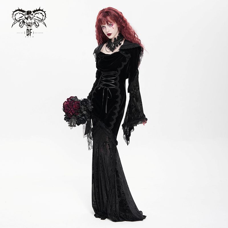 Devil Fashion Filthy Confession Gothic Dress With Veil