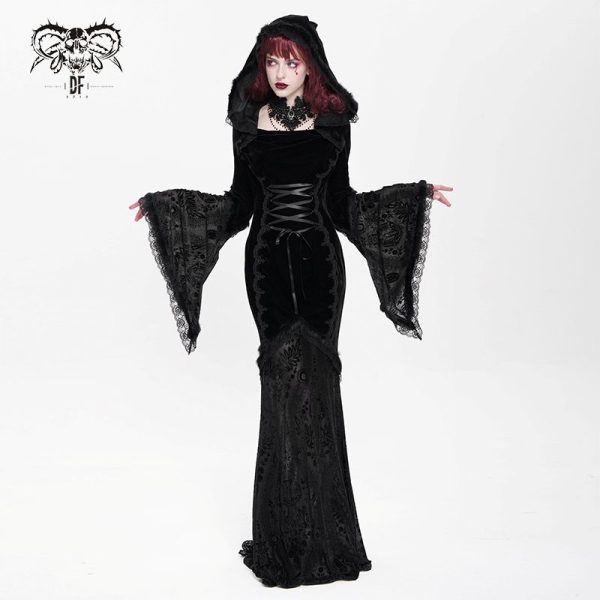 Devil Fashion Filthy Confession Gothic Dress With Veil