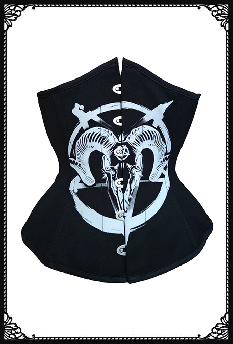 SaiSai Baphomet Pentagram Under-bust Corset