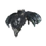 Sai Sai Skull and Feather Shrug