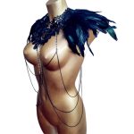 SaiSai Fiona Feather Shoulder Piece