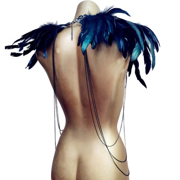 SaiSai Fiona Feather Shoulder Piece