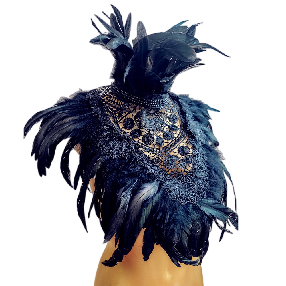 SaiSai Fear My Feathers Embroided Bolero