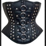 SaiSai Katrina PU Black Corset