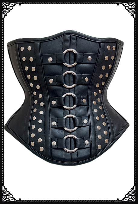 SaiSai Katrina PU Black Corset