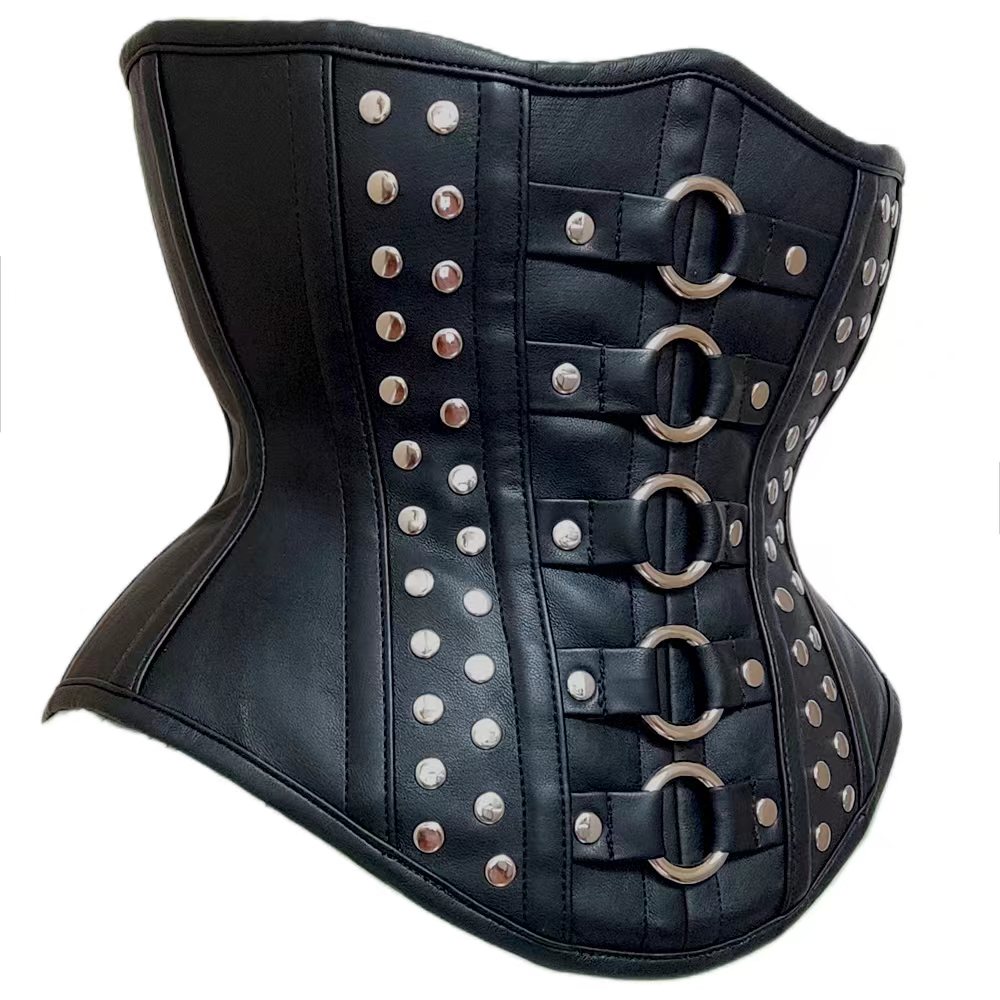 SaiSai Katrina PU Black Corset