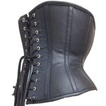 SaiSai Katrina PU Black Corset