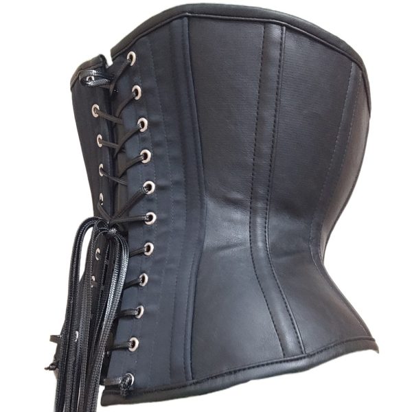 SaiSai Katrina PU Black Corset
