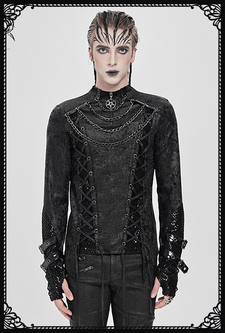Devil Fashion Jett Pentagram Chain Top