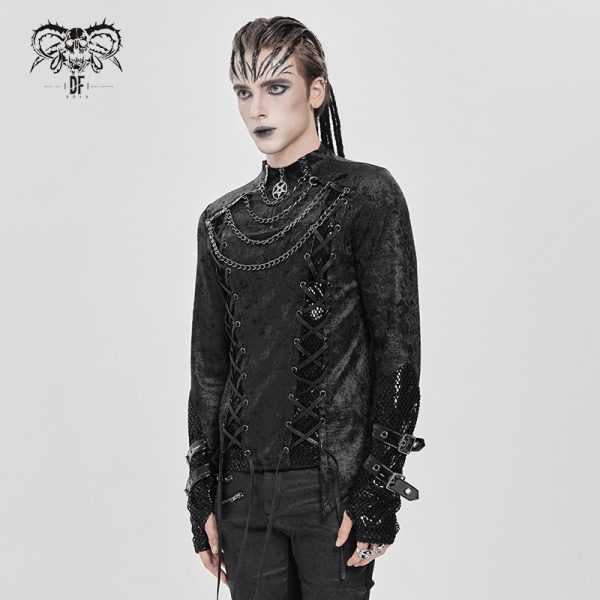 Devil Fashion Jett Pentagram Chain Top