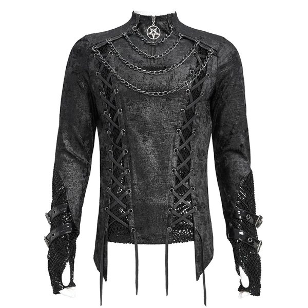 Devil Fashion Jett Pentagram Chain Top