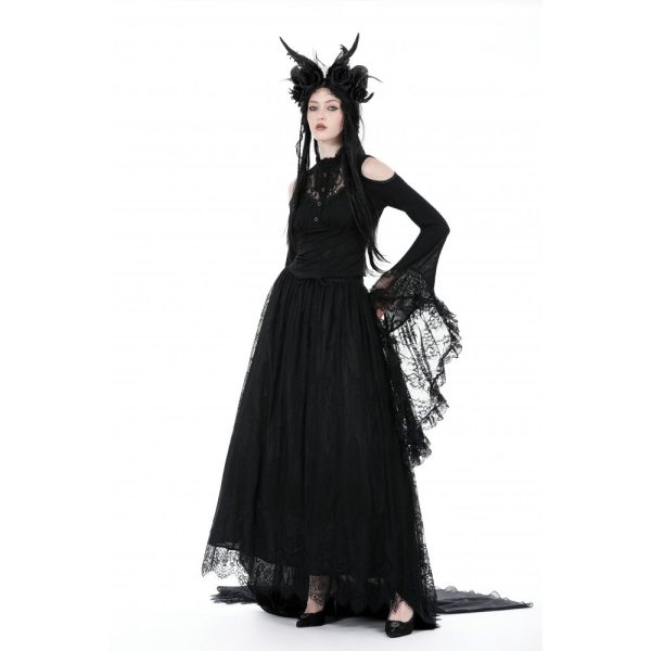 Dark In Love For The Drama Gothic Bell Sleeve Top