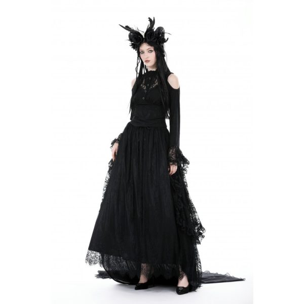 Dark In Love For The Drama Gothic Bell Sleeve Top