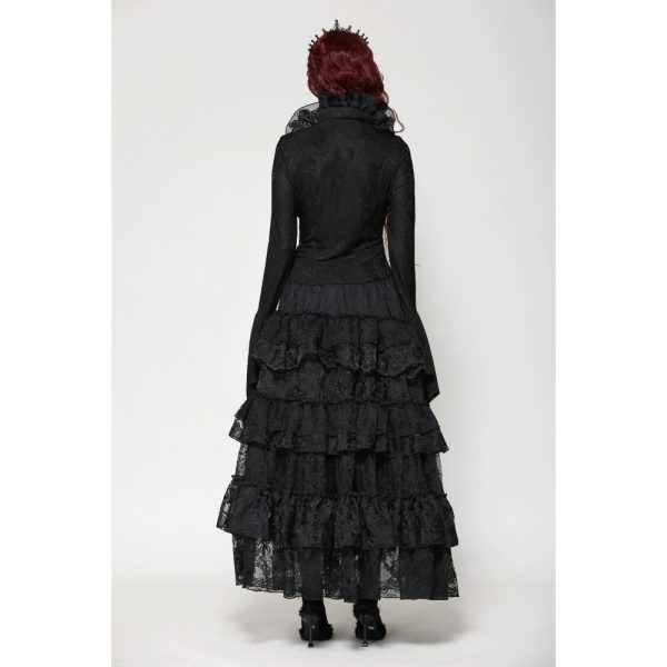 Dark In Love Alina Victorian Collar Gothic Bell Sleeves Top
