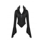 Dark In Love Alina Victorian Collar Gothic Bell Sleeves Top