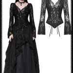 Dark In Love Dreda Lace Gothic Top