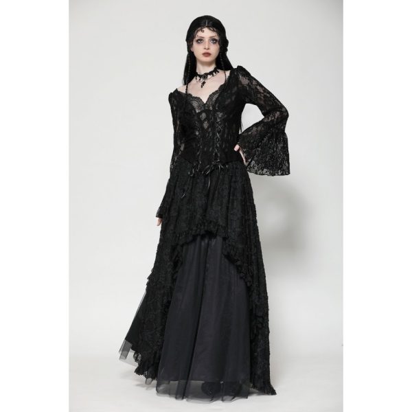 Dark In Love Dreda Lace Gothic Top